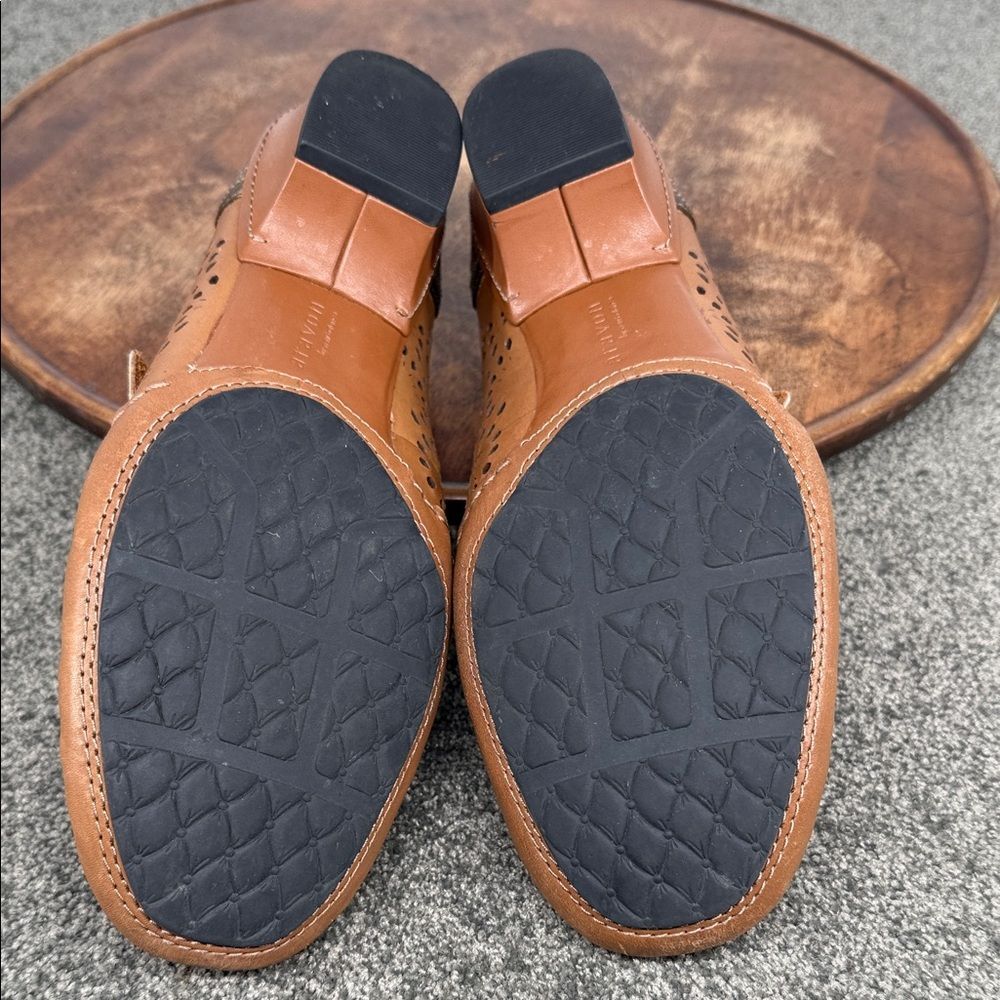 Aravon Shoes Wm 8D Brown Leather Mary Jane Kitten Heel Loafers New Balance - Picture 10 of 15